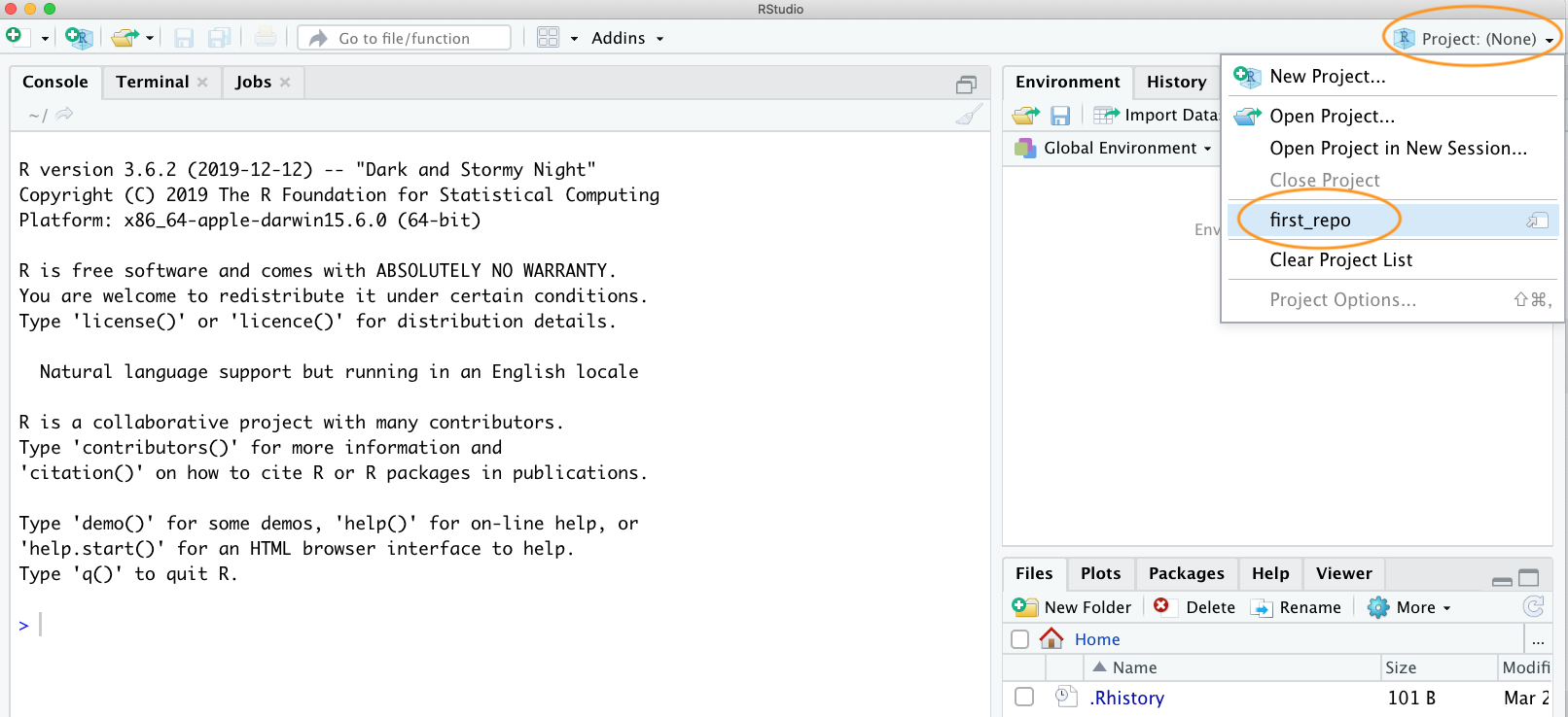 9.6 Using Git | An Introduction to R